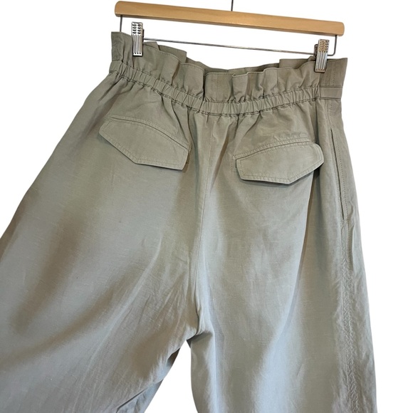 Club Monaco Anreannah Paperbag High Waist Crop Pants size 10 excellent condition - Picture 13 of 15